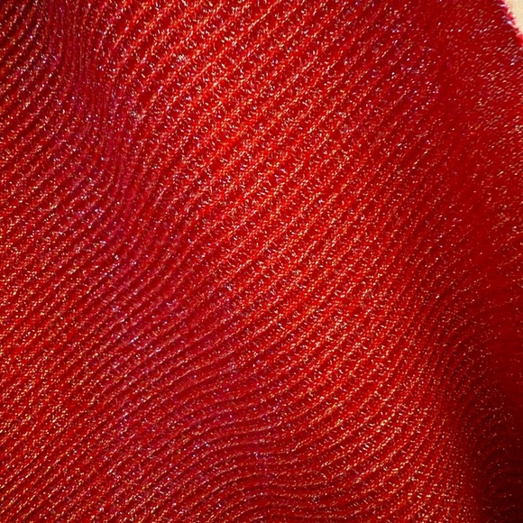 6. INC International Concepts Red Textured Sweater - Picture 3 of 5